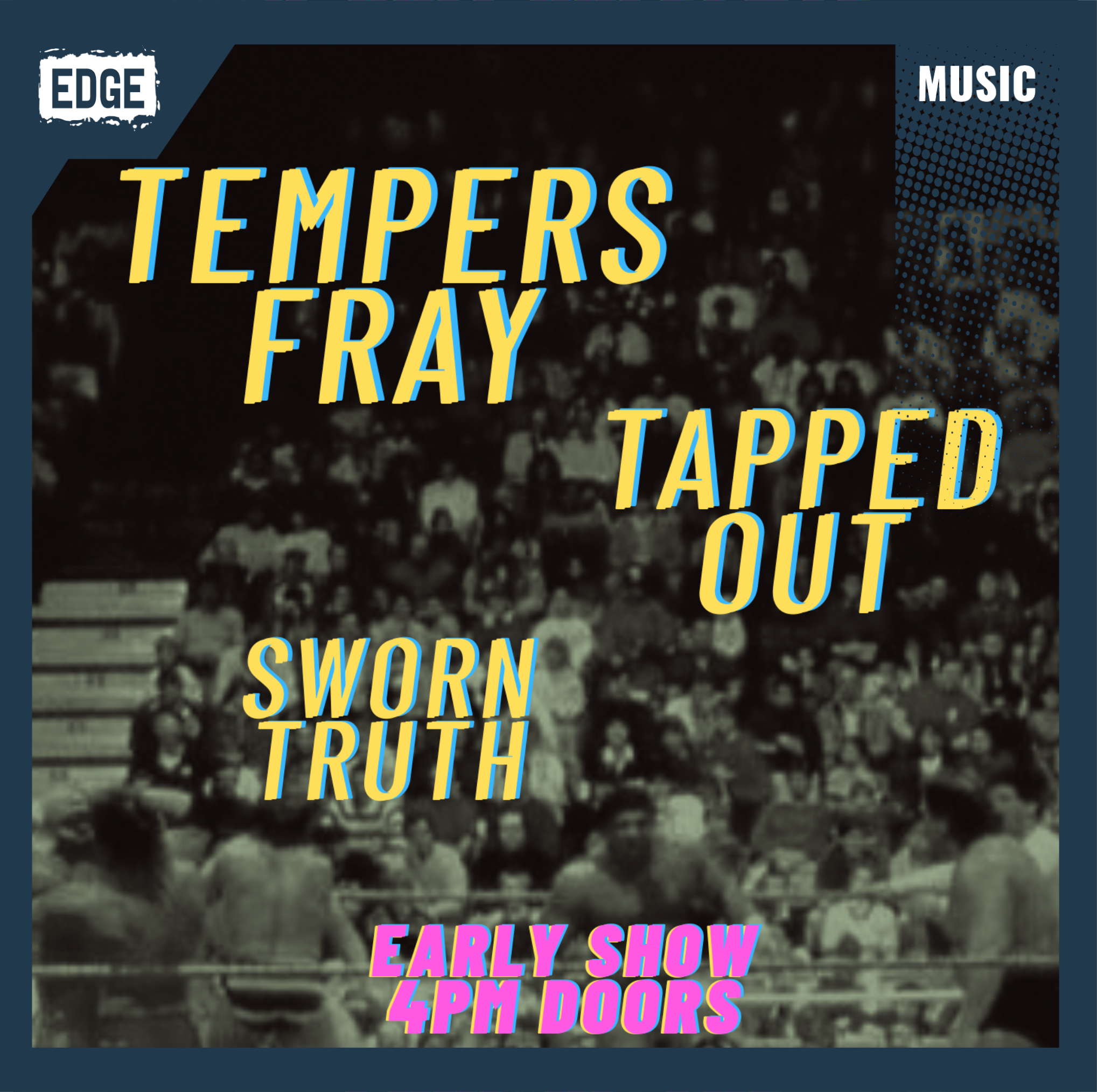 TEMPERS FRAY at The Wedgewood Rooms, Portsmouth on 13 Sep 2026